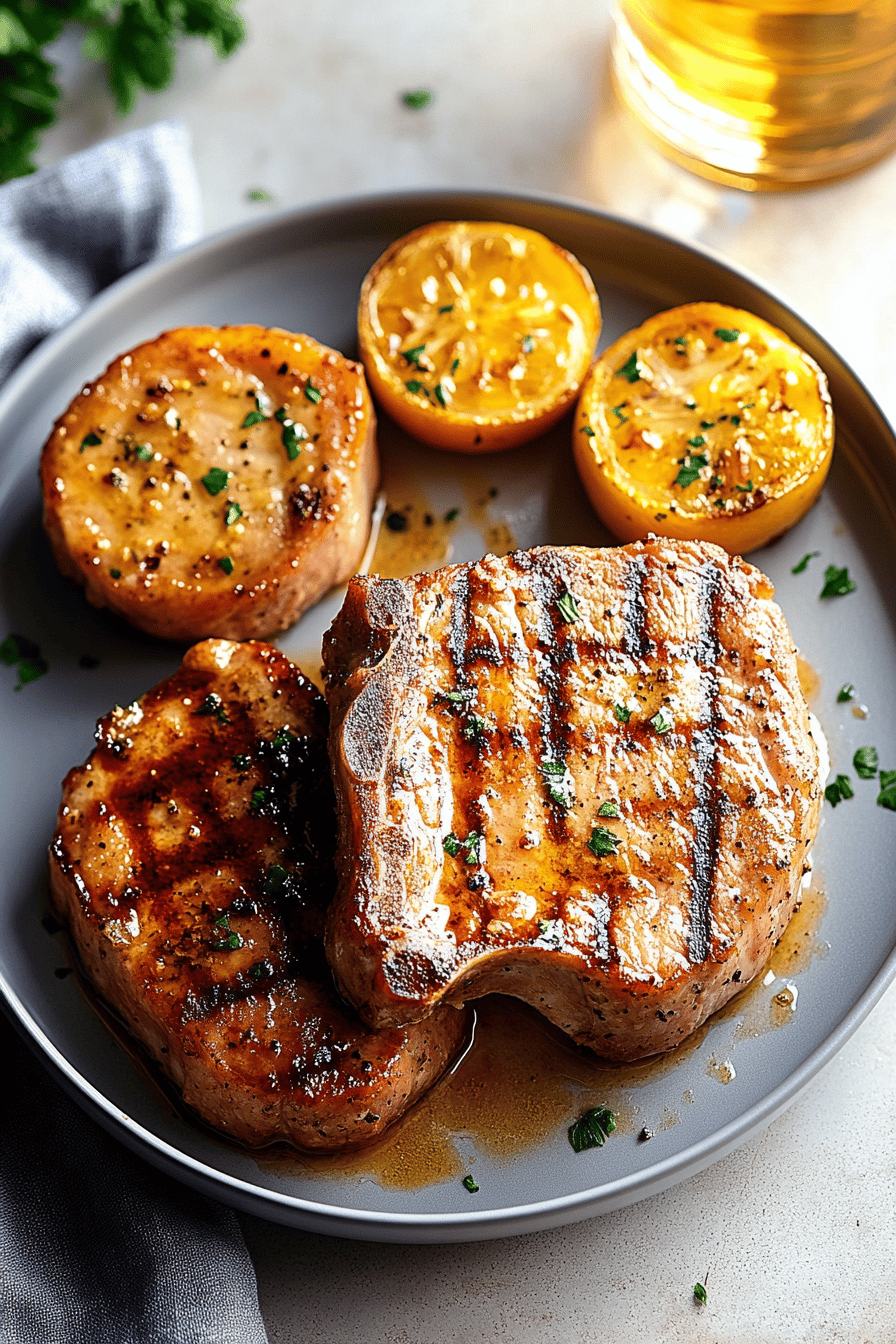 Air Fryer Pork Chops Recipe Final Dish Presentation