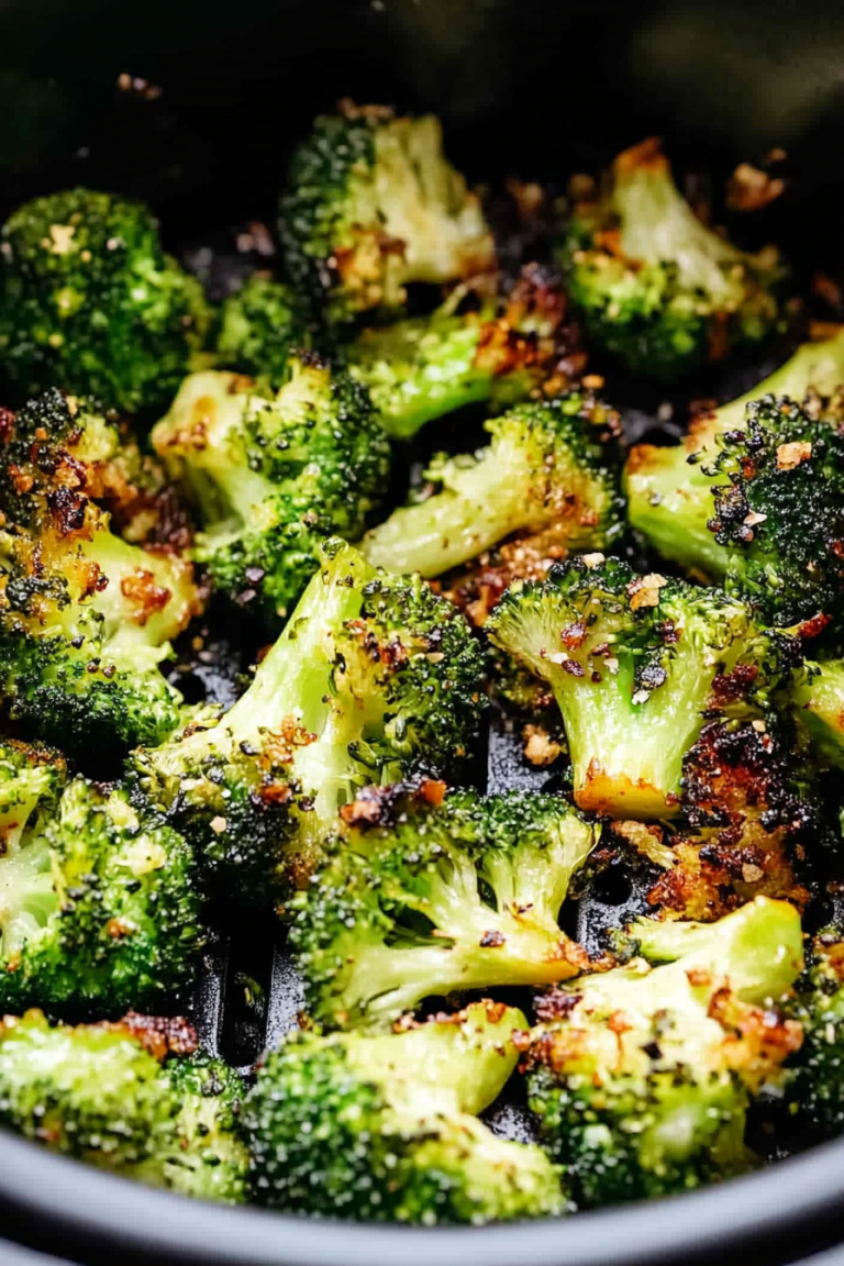 Air Fryer Roasted Broccoli Recipe