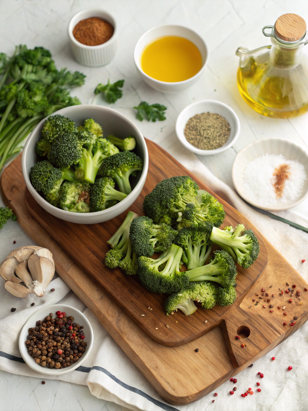 Air Fryer Roasted Broccoli Recipe ingredients