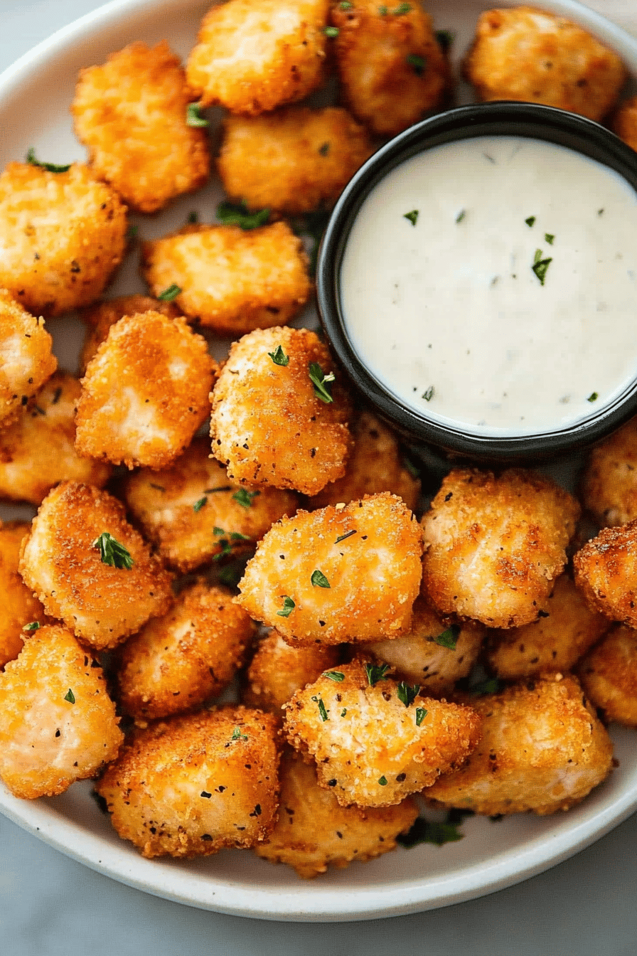 Air Fryer Salmon Bites Recipe Final Dish Presentation