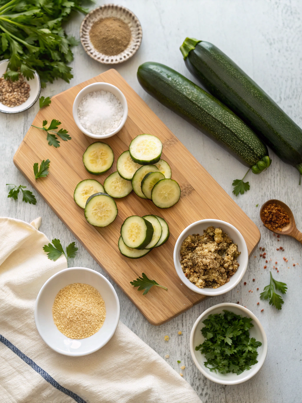 Air Fryer Zucchini Crisps Recipe ingredients
