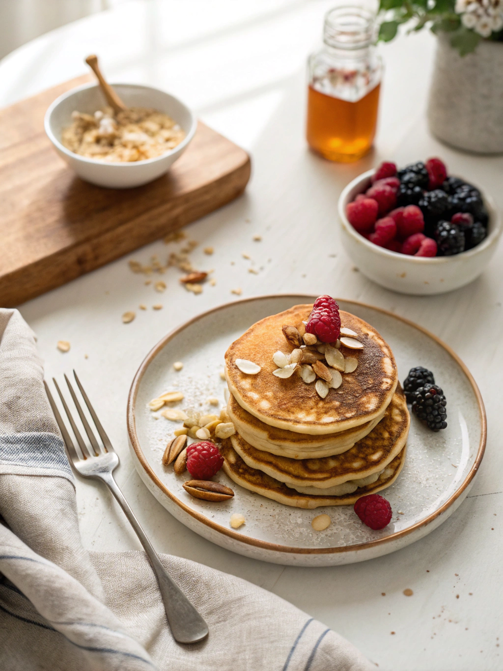 Almond Flour Pancake Recipe: A Delicious Low-Carb Breakfast Option serving suggestion