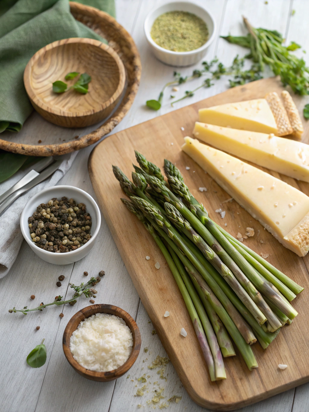 Asparagus and Cheese Tart Recipe ingredients