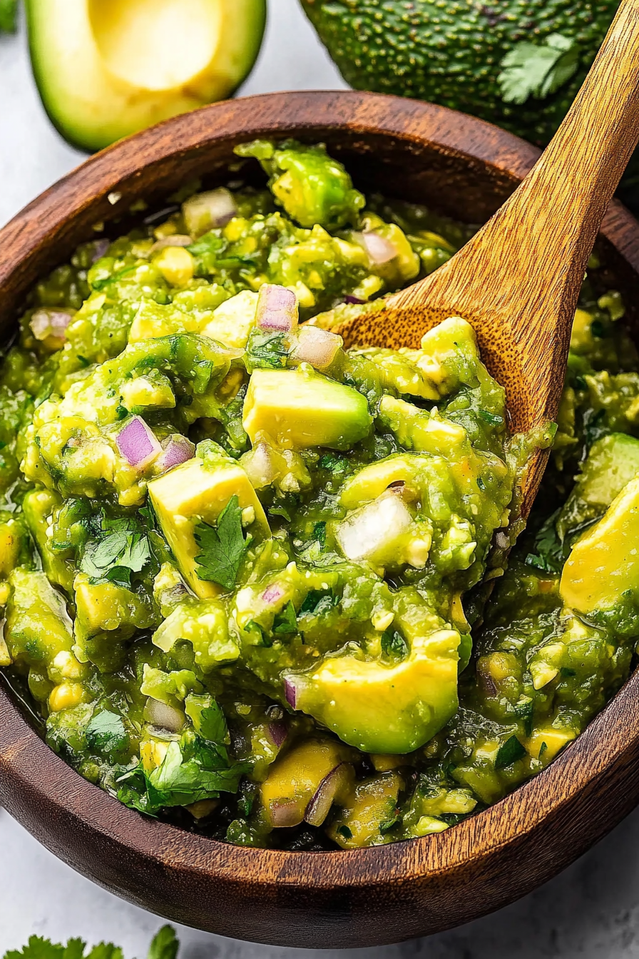 Avocado Tomatillo Salsa Recipe Final Dish Presentation
