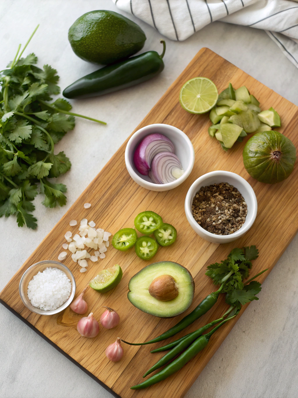 Avocado Tomatillo Salsa Recipe ingredients