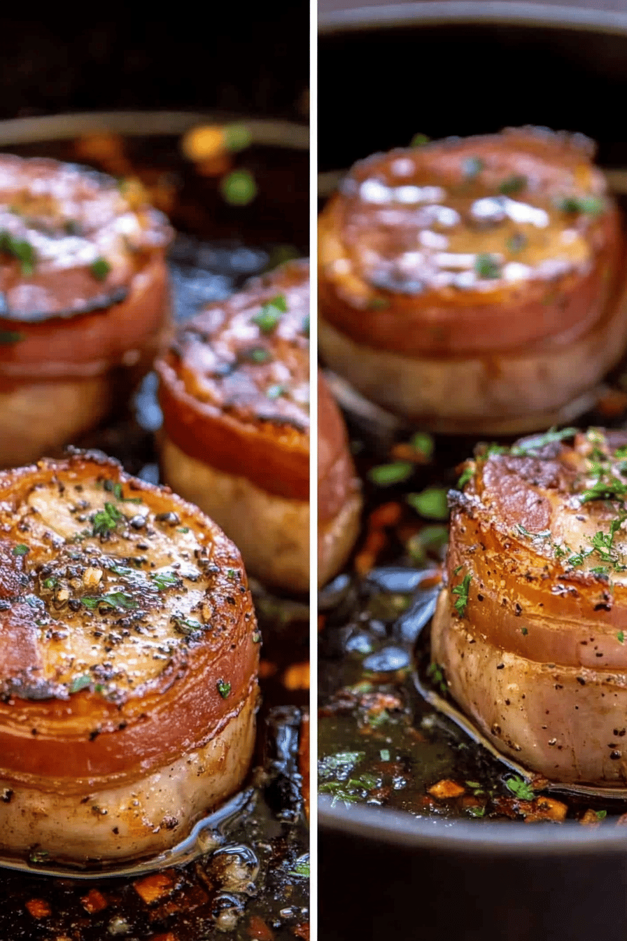 Bacon-Wrapped Pork Medallions Recipe Final Dish Presentation