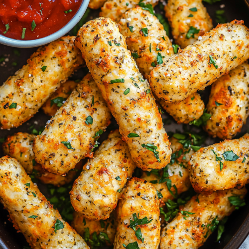 Baked Mozzarella Sticks Recipe
