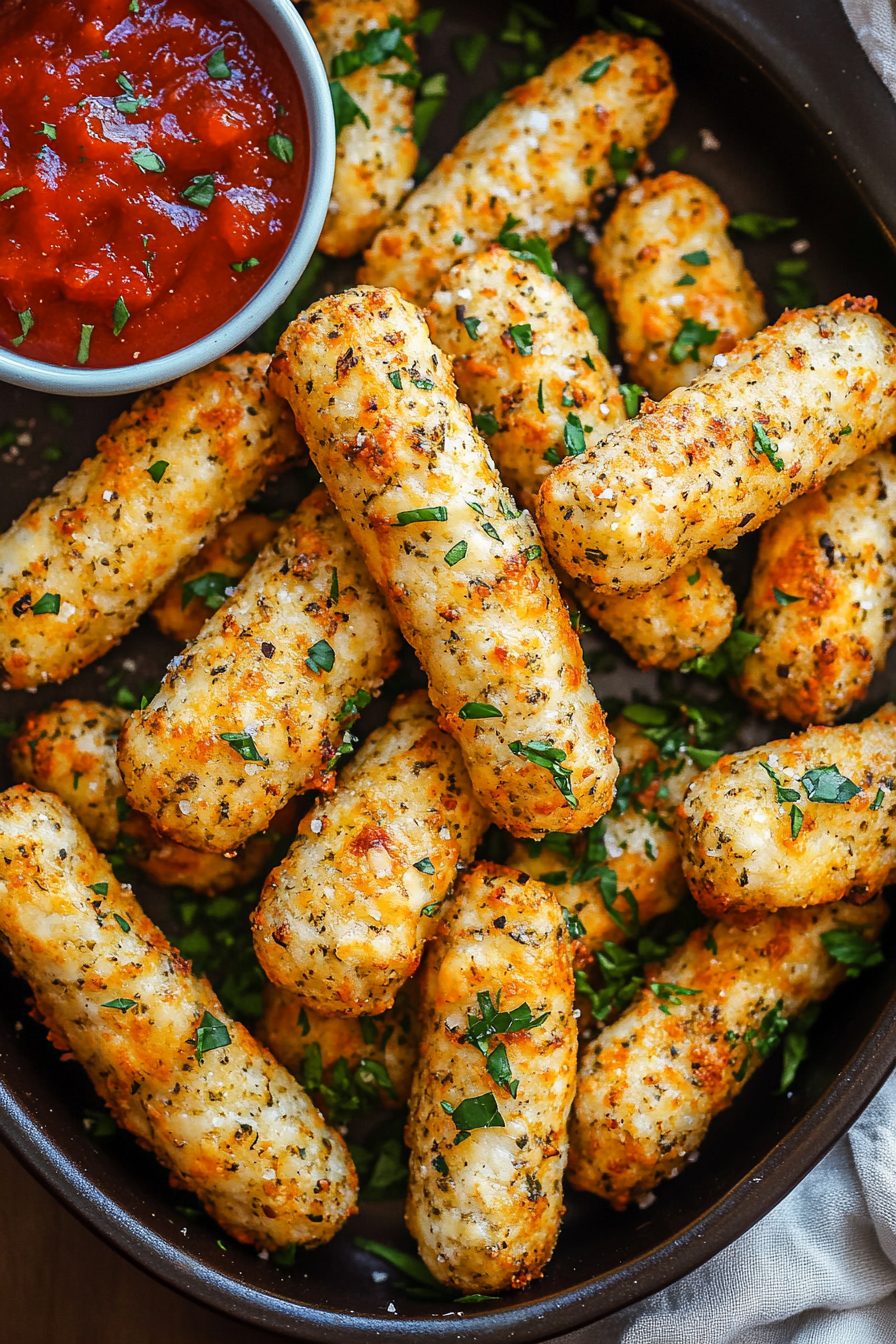 Baked Mozzarella Sticks Recipe