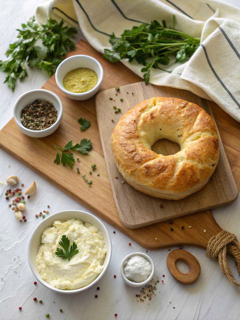 Bread Ring with Luscious Cheese Dip Recipe ingredients