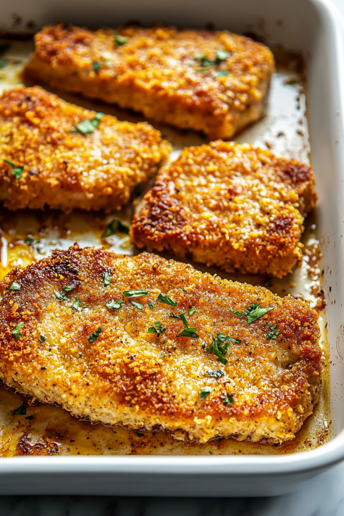Breaded Baked Pork Chops Recipe