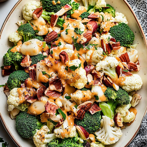 Broccoli and Cauliflower Salad Recipe