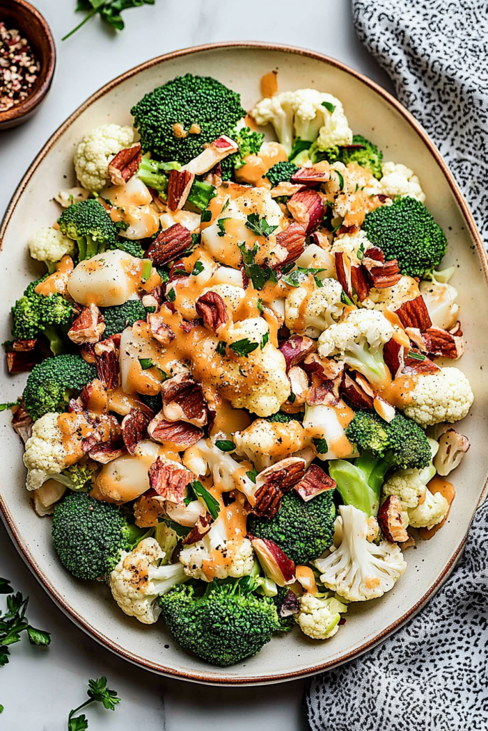 Broccoli and Cauliflower Salad Recipe