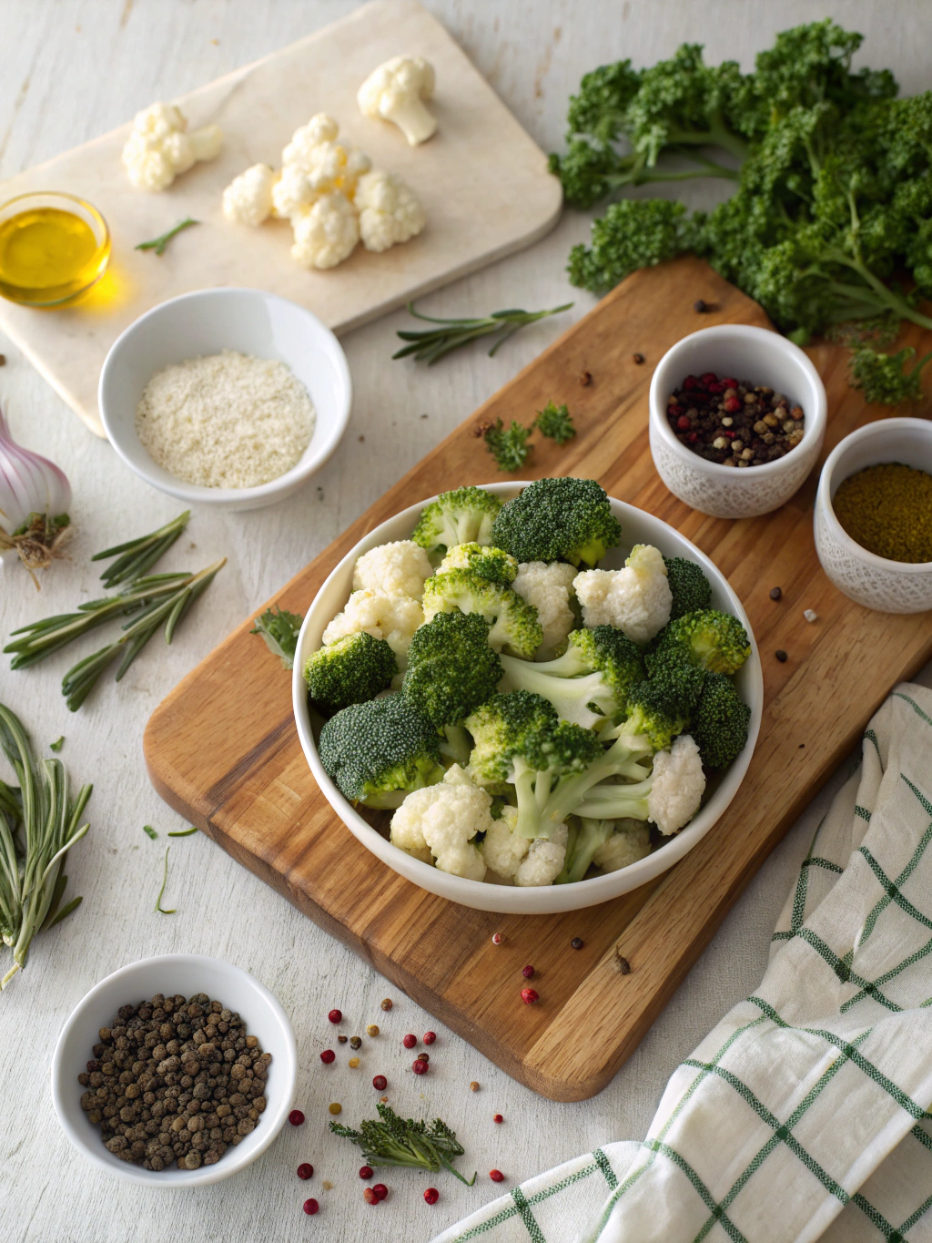 Broccoli and Cauliflower Salad Recipe ingredients