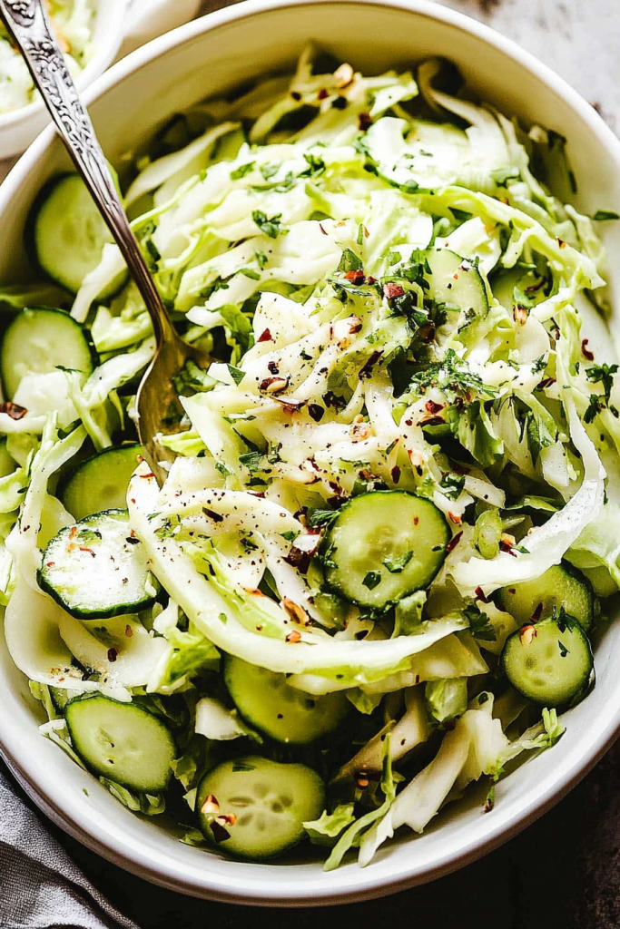 Cabbage and Cucumber Salad Recipe