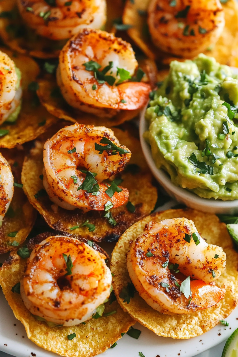 Cajun Shrimp and Guacamole Tortilla Bites Recipe