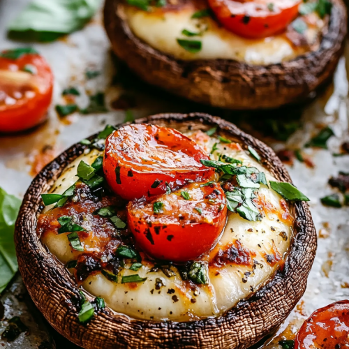 Caprese Stuffed Mushrooms Recipe