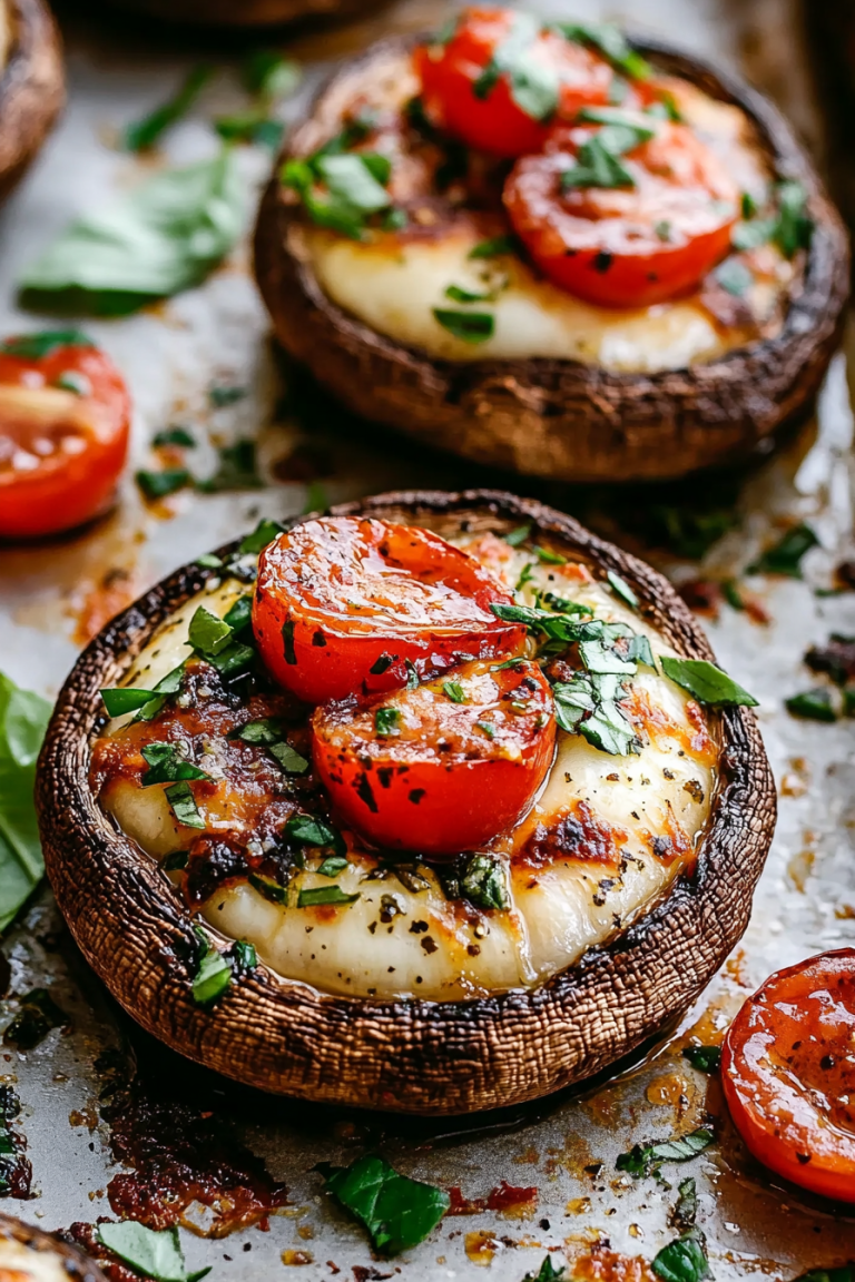 Caprese Stuffed Mushrooms Recipe