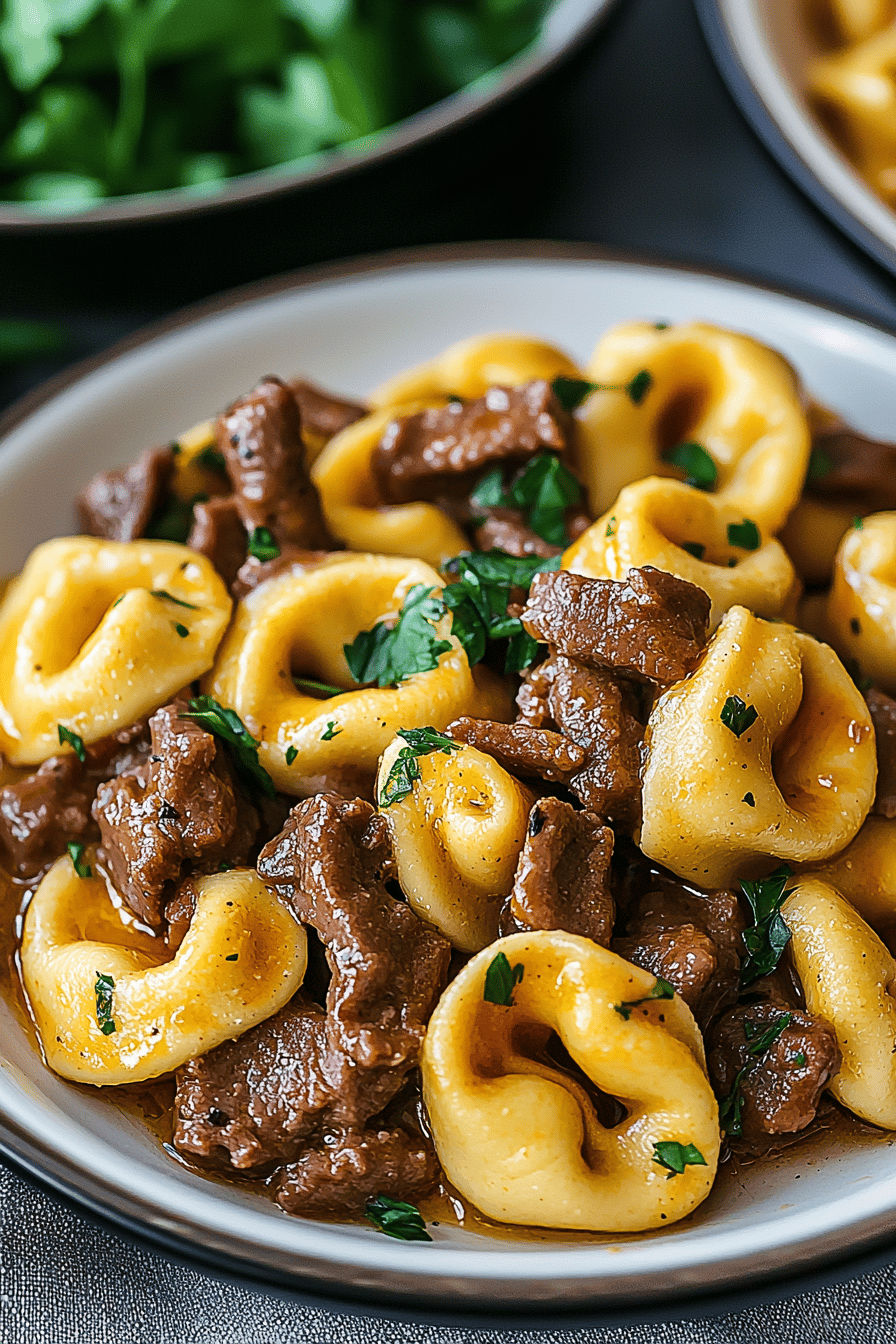 Cheesesteak Tortellini in Provolone Sauce ingredients