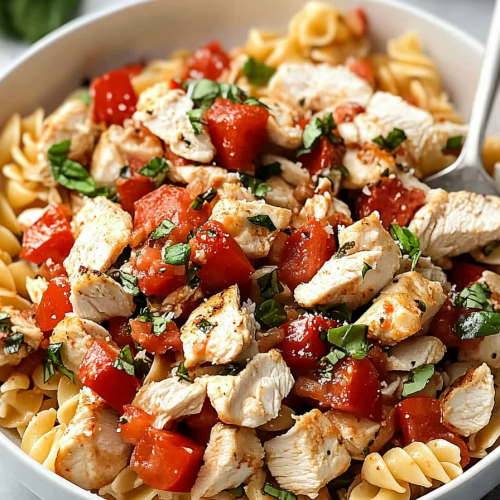 Chicken Bruschetta Pasta Recipe