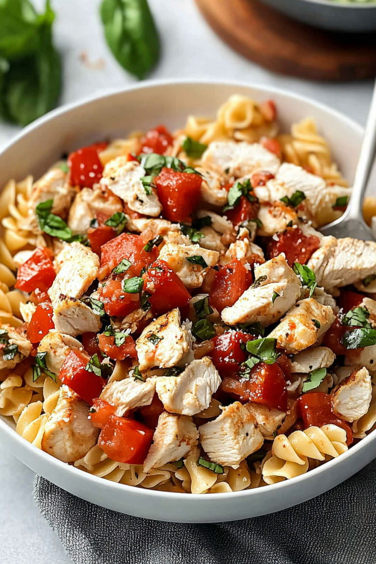Chicken Bruschetta Pasta Recipe