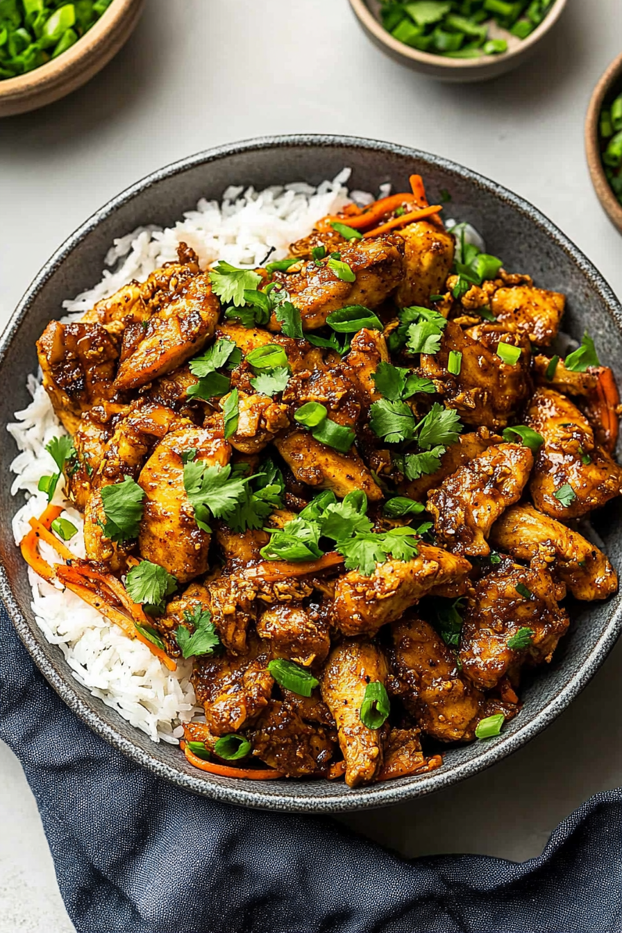 Chicken Bulgogi Recipe: A Savory and Easy-to-Make Korean Dish Final Dish Presentation