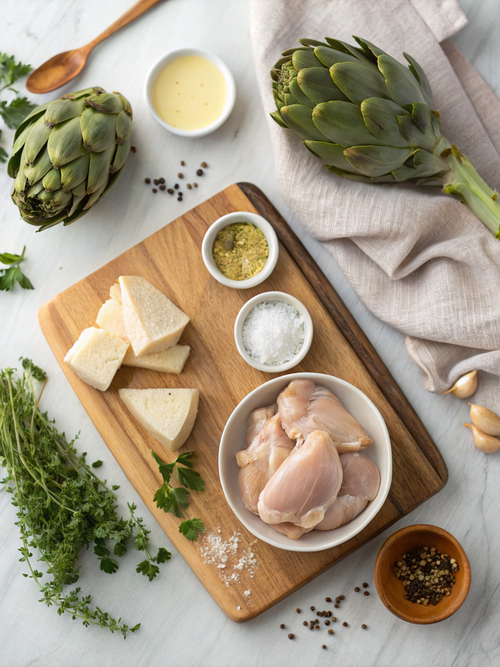 Creamy Artichoke Chicken Recipe ingredients