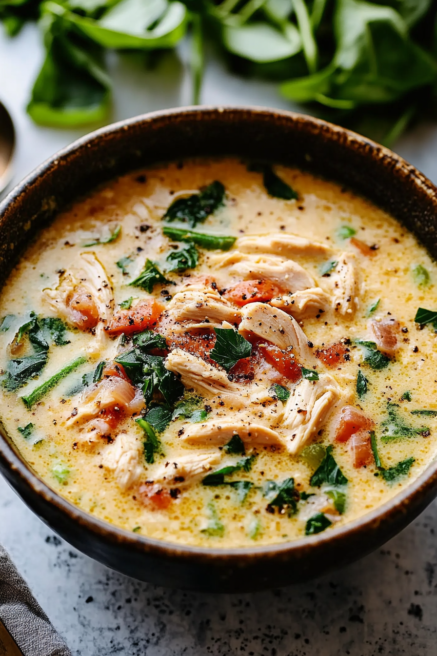 Creamy Crack Chicken Soup Recipe Final Dish Presentation
