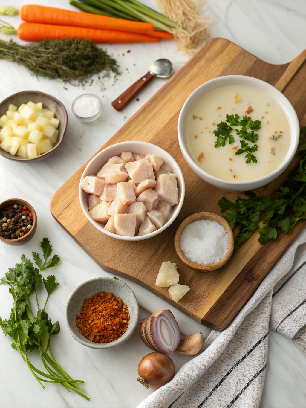 Creamy Crack Chicken Soup Recipe ingredients