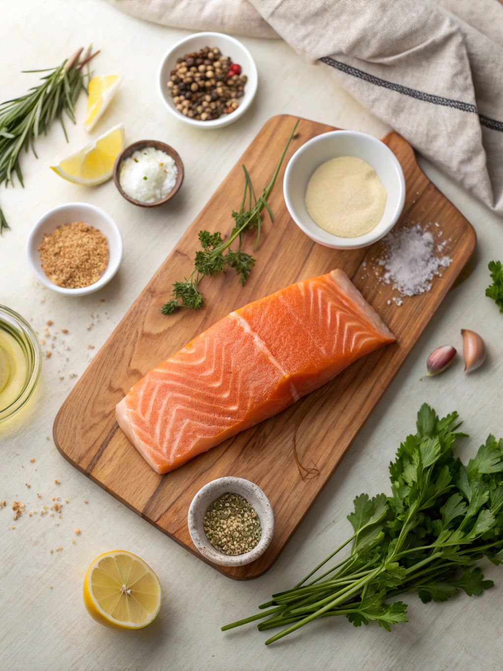 Creamy Garlic Dijon Salmon Recipe ingredients