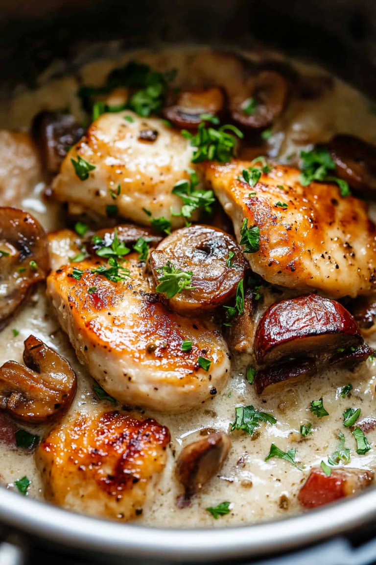 Creamy Instant Pot Chicken Marsala Recipe