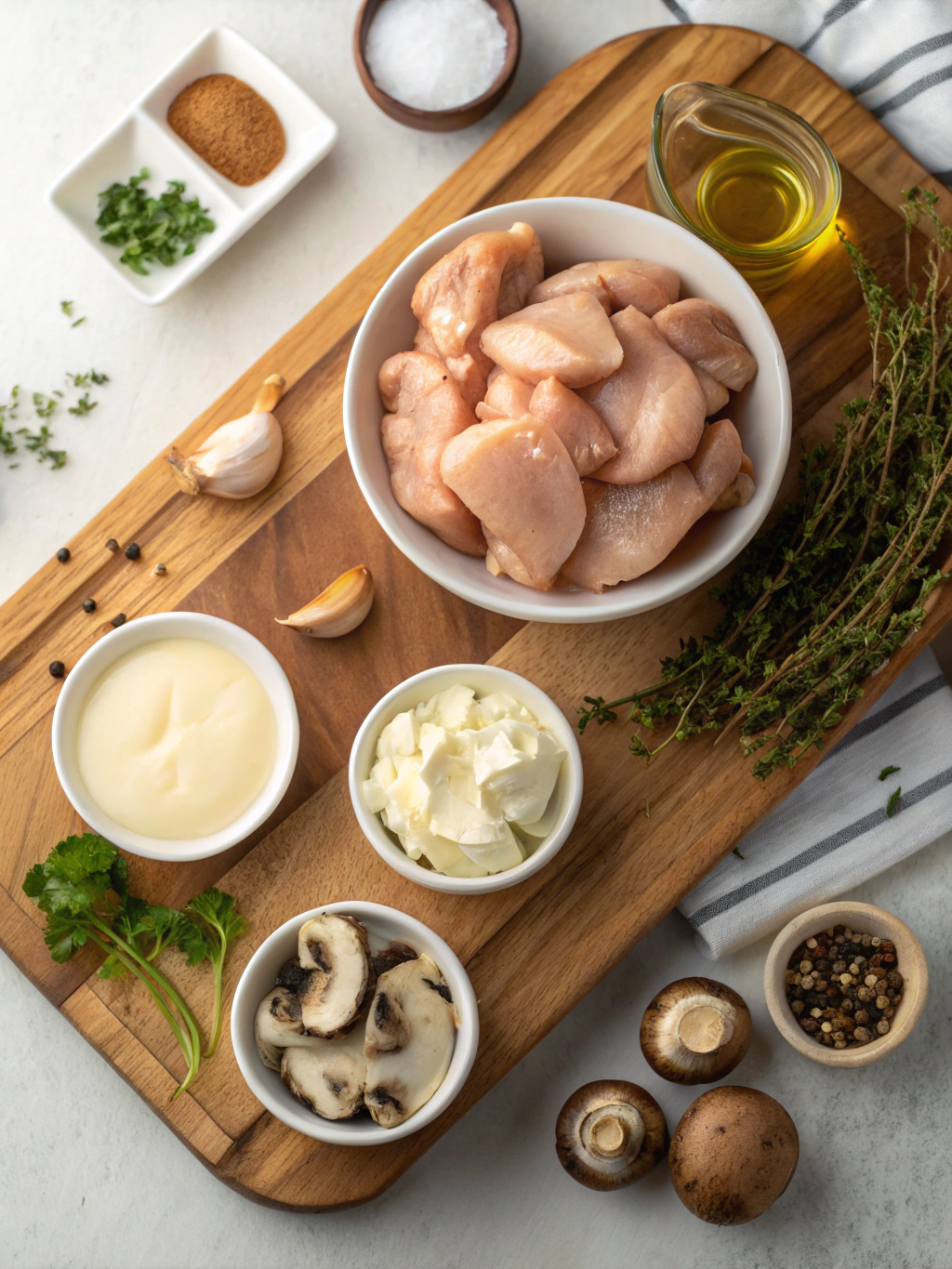 Creamy Instant Pot Chicken Marsala Recipe ingredients