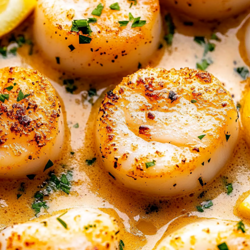 Creamy Lemon Butter Scallops Recipe