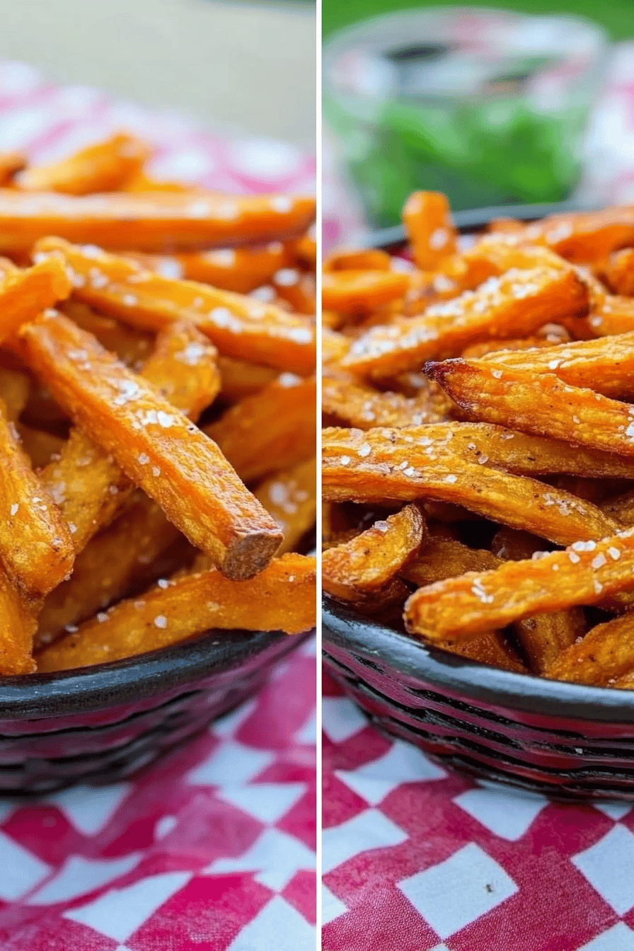Crispy Sweet Potato Fries Recipe Final Dish Presentation