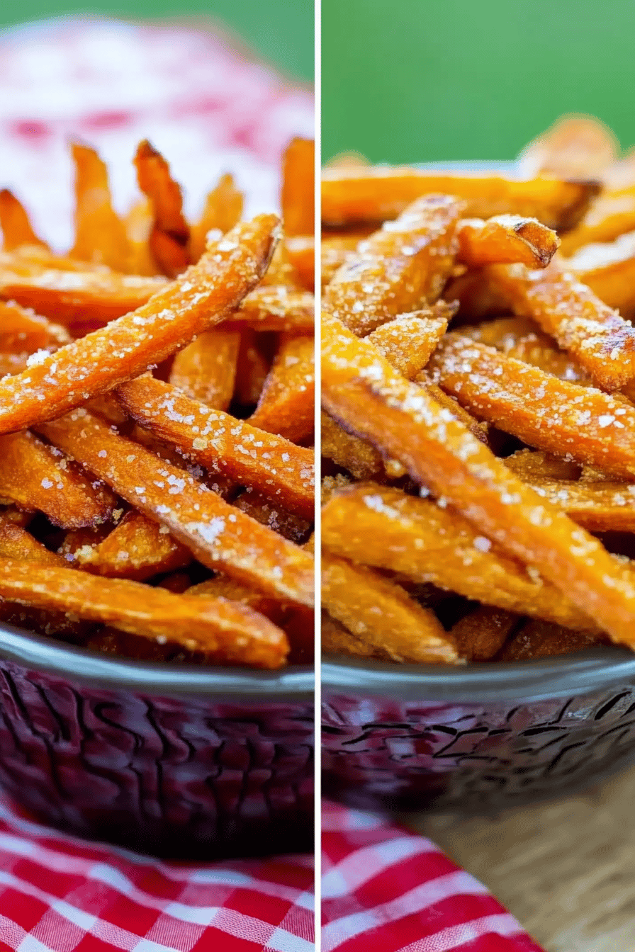 Crispy Sweet Potato Fries Recipe ingredients
