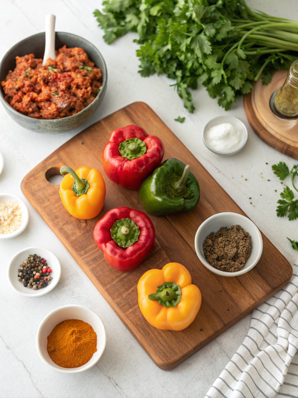 Crock Pot Stuffed Peppers Recipe ingredients