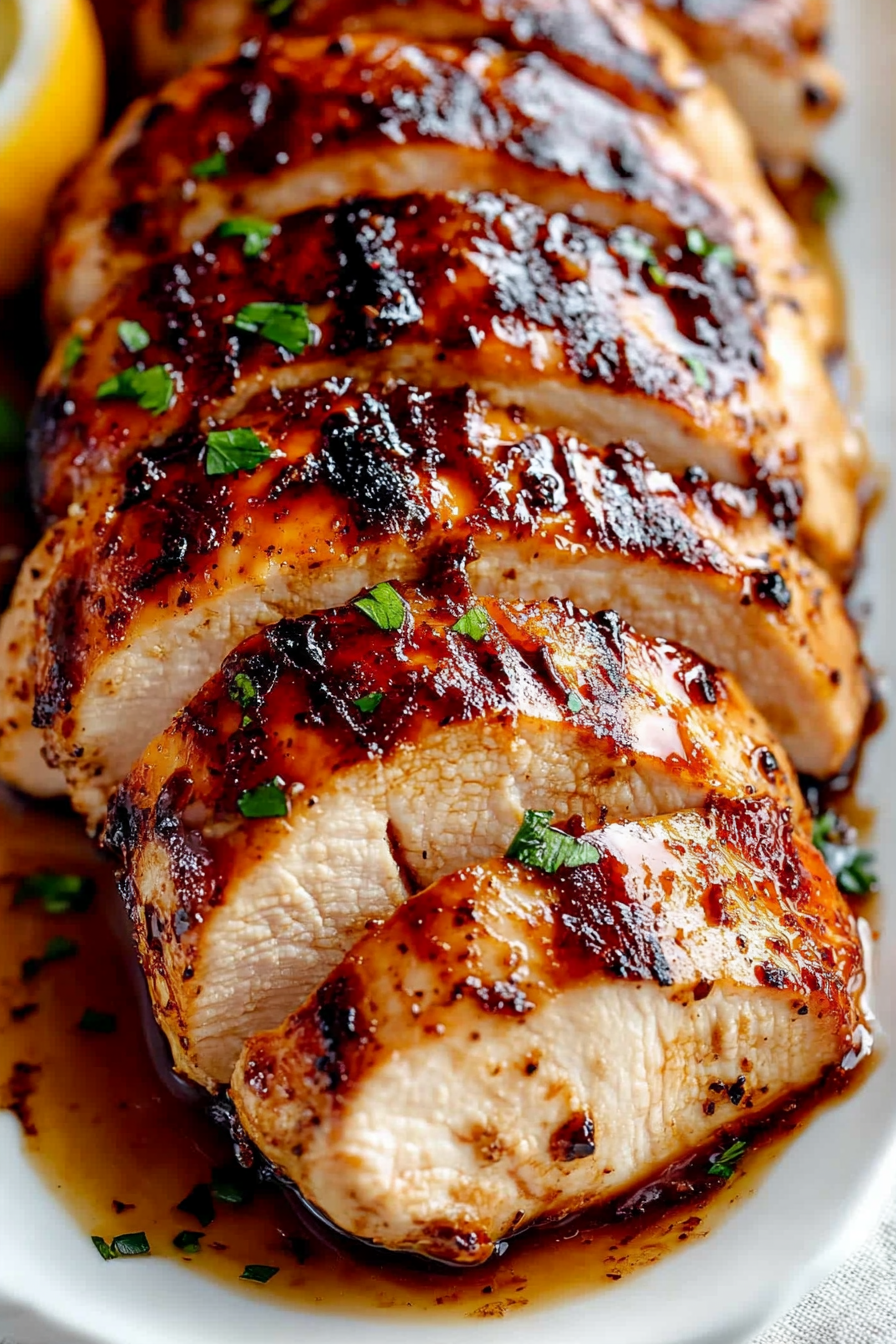 Delicious Balsamic Glazed Chicken Breast Recipe Final Dish Presentation
