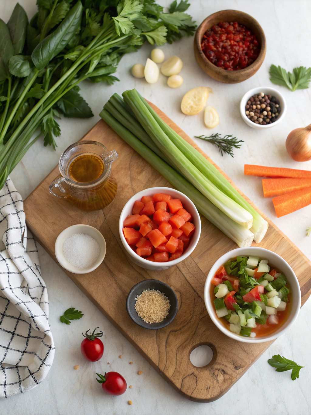 Delicious Minestrone Soup Recipe ingredients