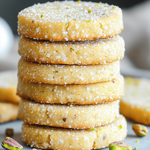 Delish Pistachio Shortbread Cookies Recipe