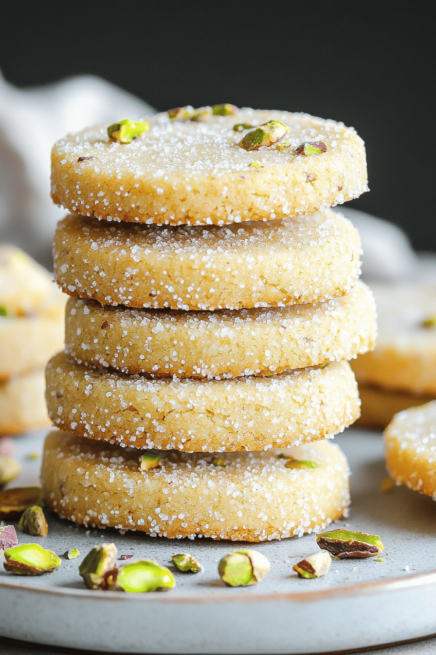 Delish Pistachio Shortbread Cookies Recipe ingredients