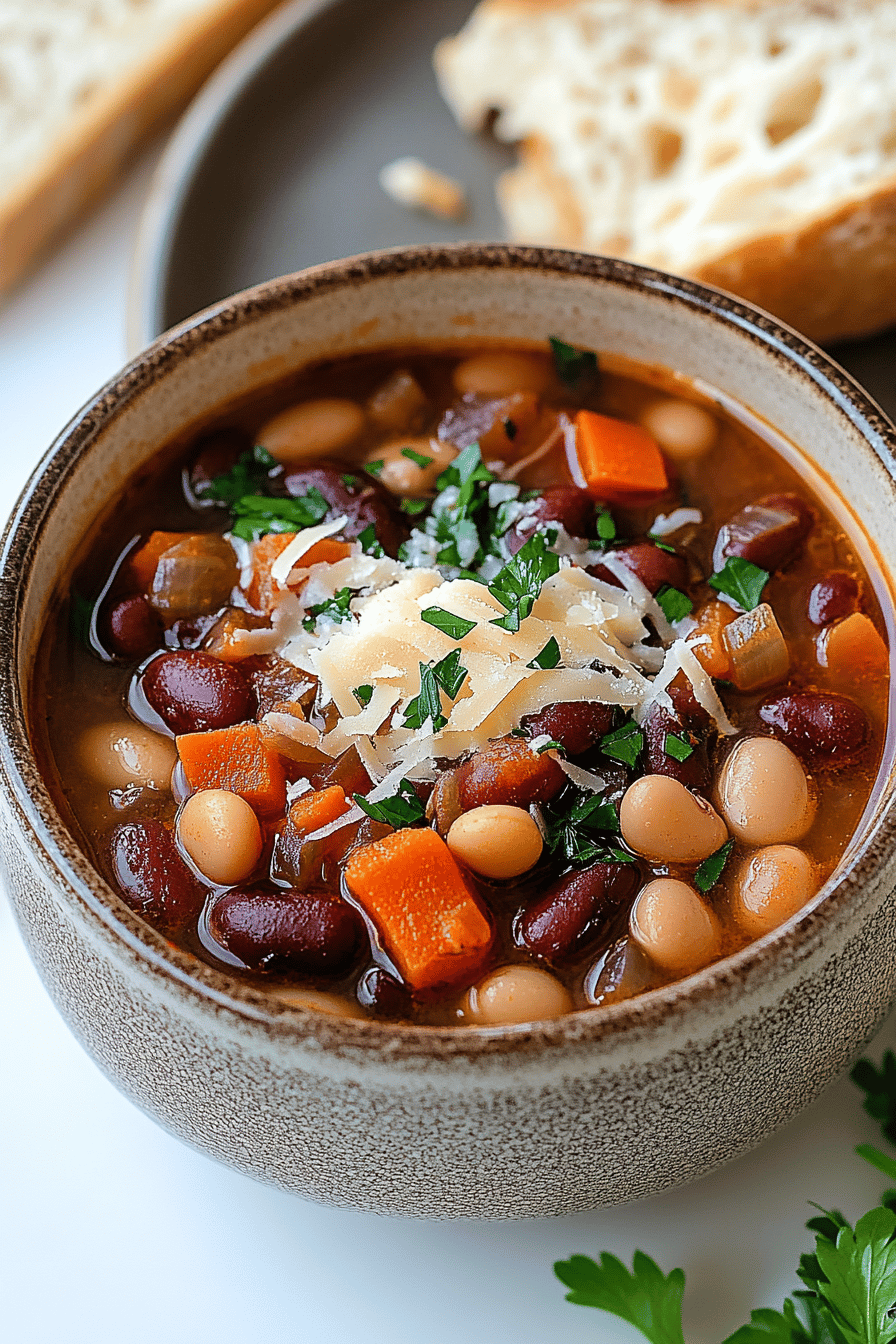Easy 12-Bean Soup Recipe Final Dish Presentation