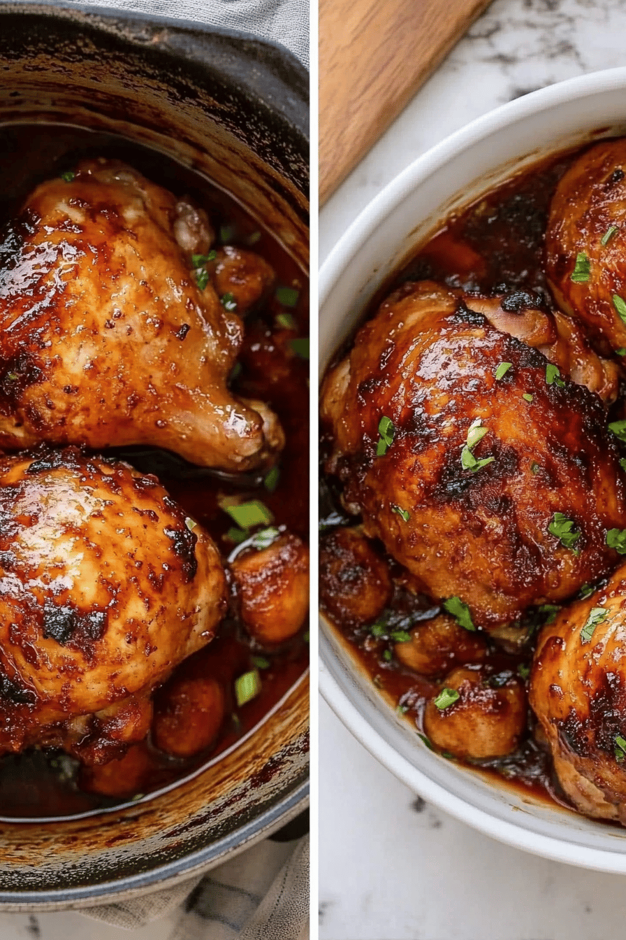Easy Adobo Chicken Recipe Final Dish Presentation