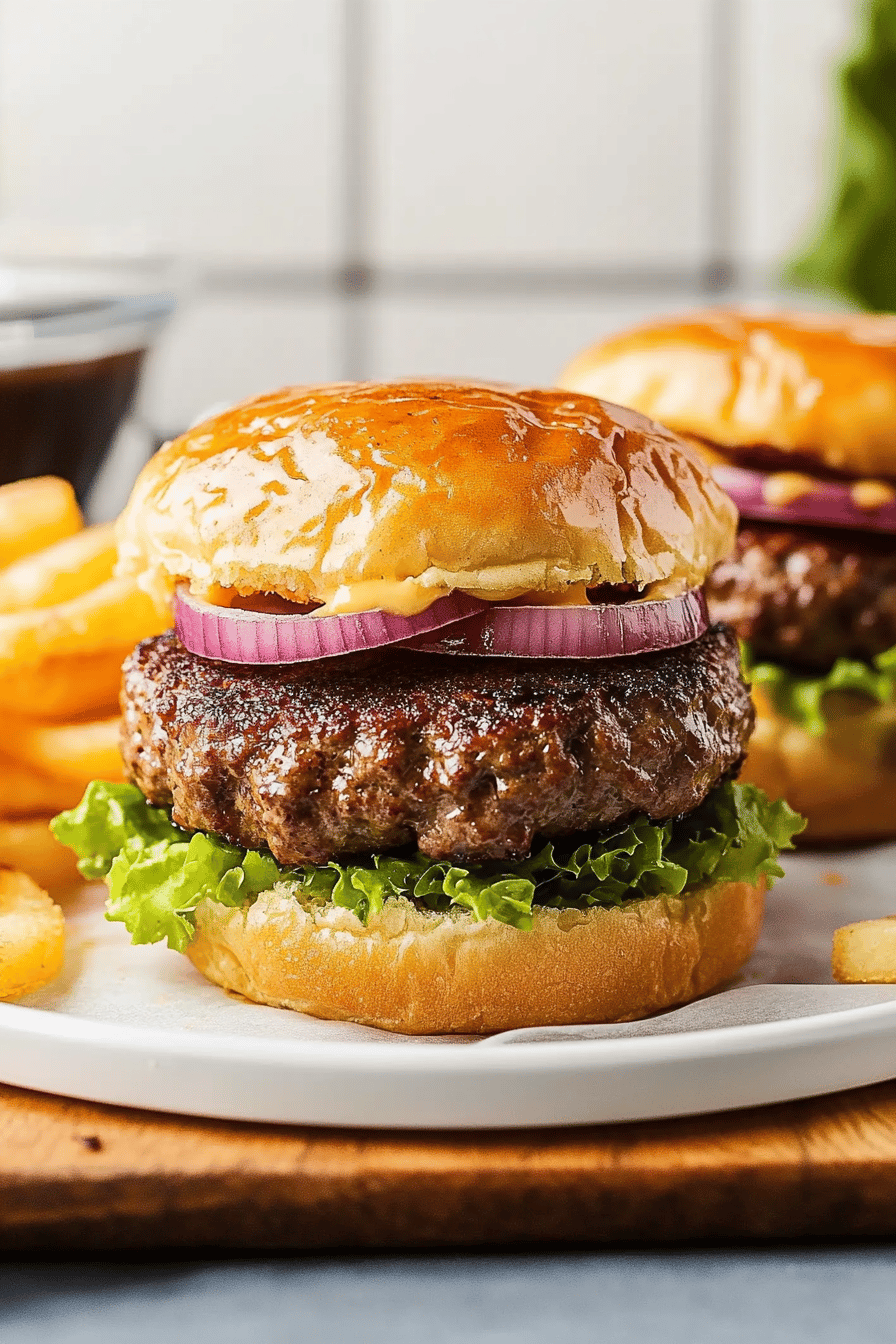 Easy Air Fryer Cheese-Stuffed Burgers ingredients