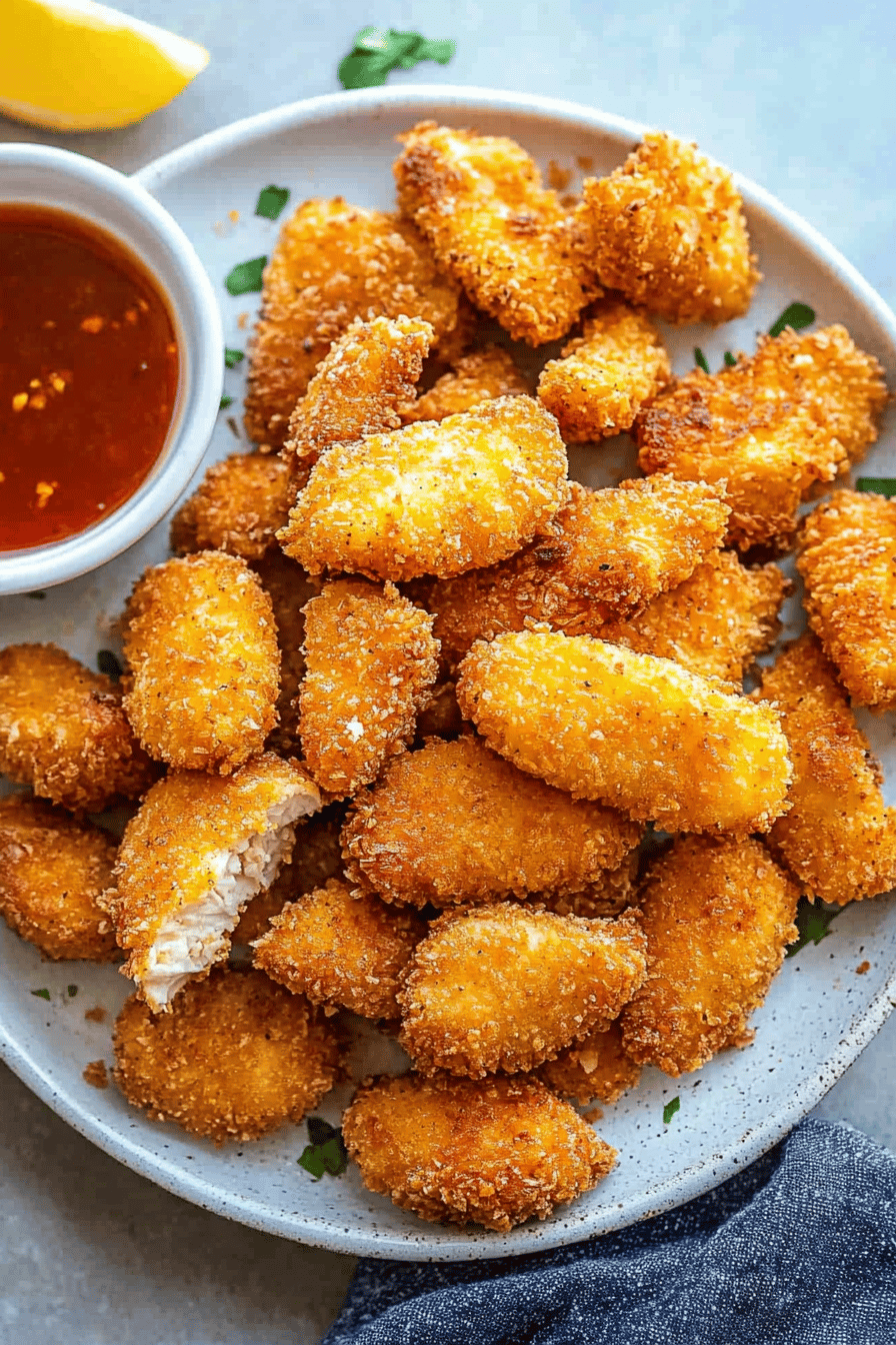 Easy Air Fryer Chicken Nuggets Recipe ingredients