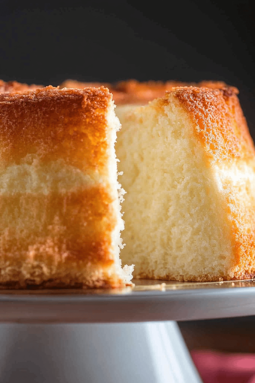Easy Angel Food Cake Recipe Final Dish Presentation