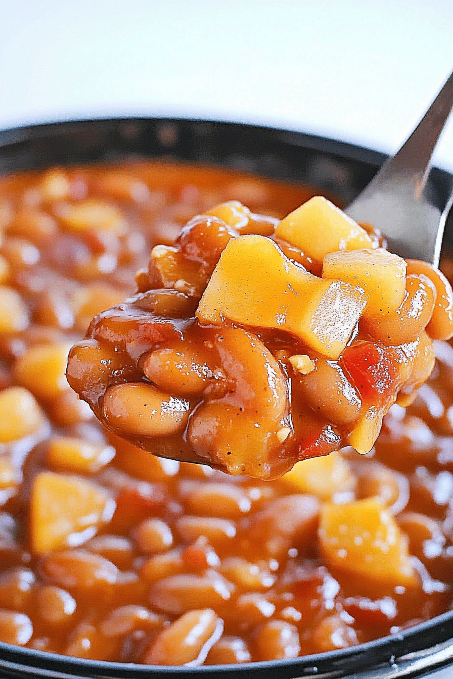 Easy Apple Pie Baked Beans Recipe ingredients