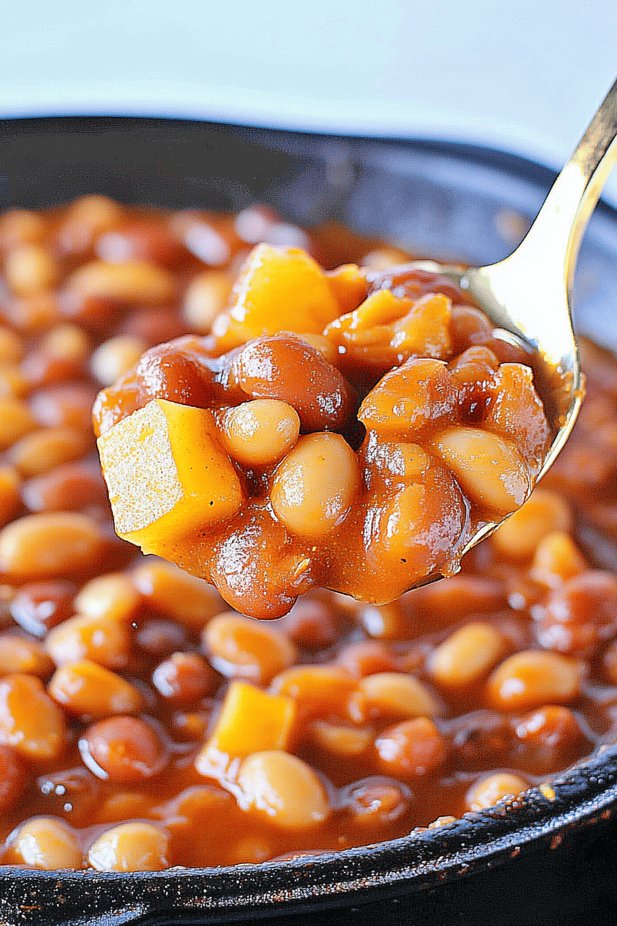 Easy Apple Pie Baked Beans Recipe