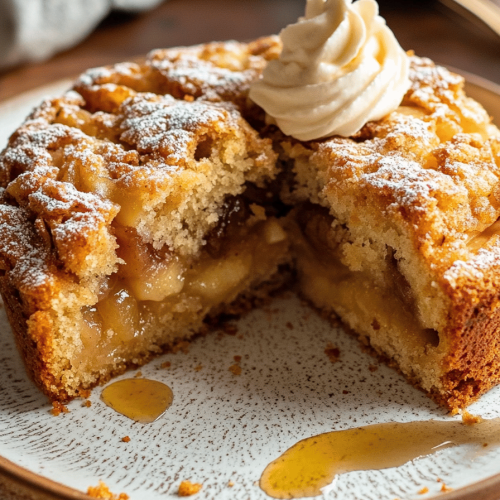 Easy Apple Streusel Cake Recipe
