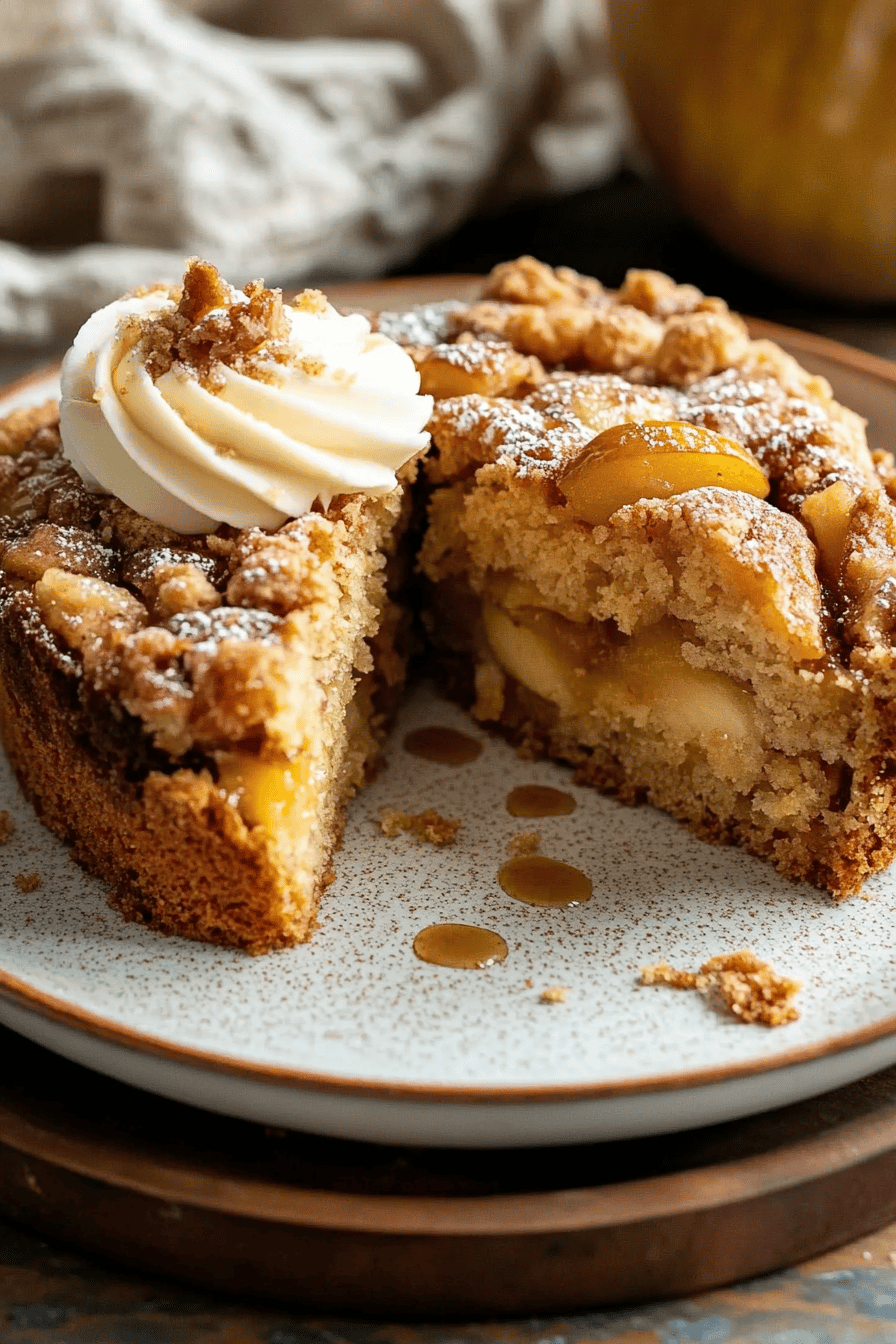 Easy Apple Streusel Cake Recipe Final Dish Presentation