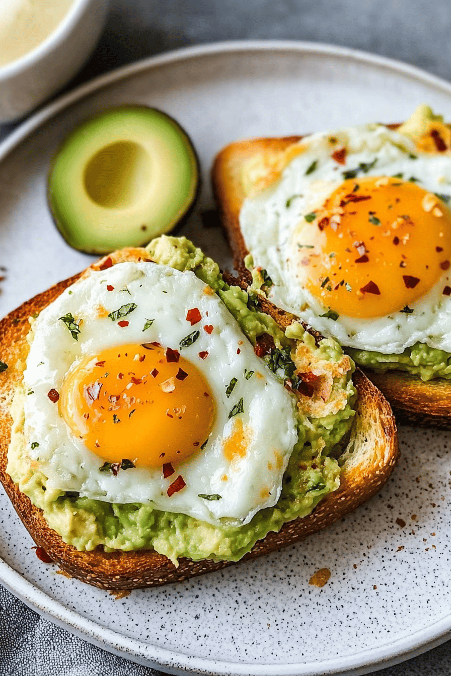 Easy Avocado Toast Recipe Final Dish Presentation
