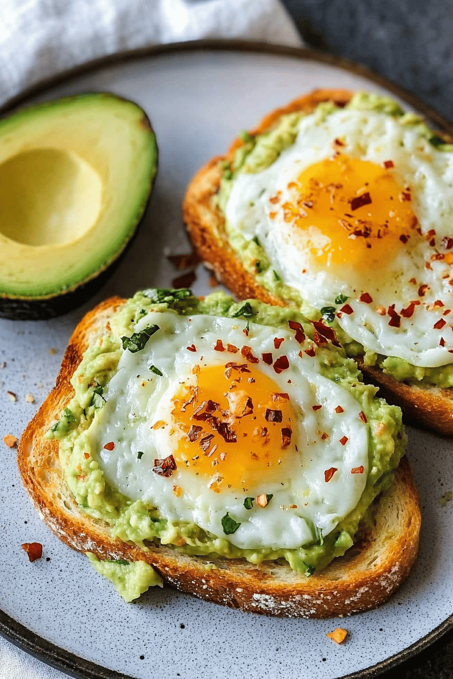 Easy Avocado Toast Recipe Final Dish Presentation